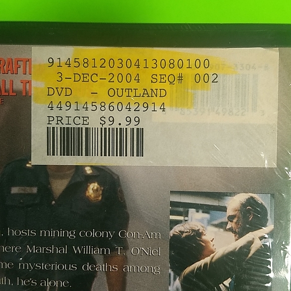 Outland DVD Factory Sealed Blockbuster Video VTG - Picture 2 of 10